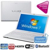 Notebook Sony Vaio VPC-EH40EB/W com Intel® Core™ i3-2370M, 4